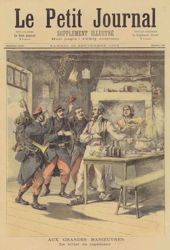 Manœuvres militaires françaises - after Henri Meyer