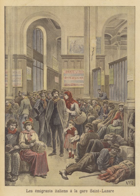 Émigrants italiens vers l