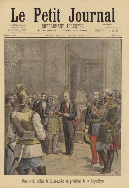 Le président Faure de France recevant l