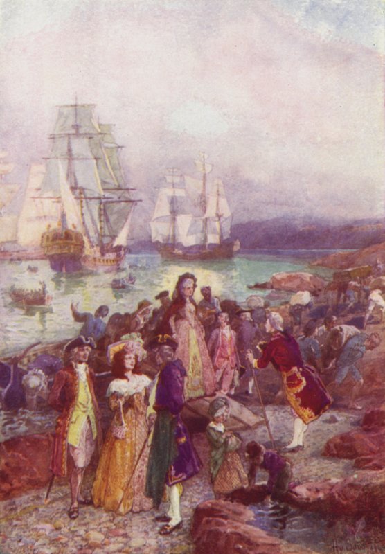 Débarquement des Loyalistes, 1783 - after Henry Sandham
