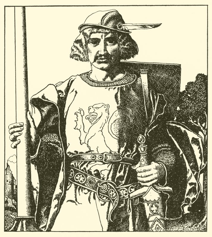 Sir Lionel de Bretagne - after Howard Pyle