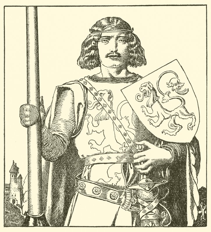 Sir Tristram de Lyonesse - after Howard Pyle