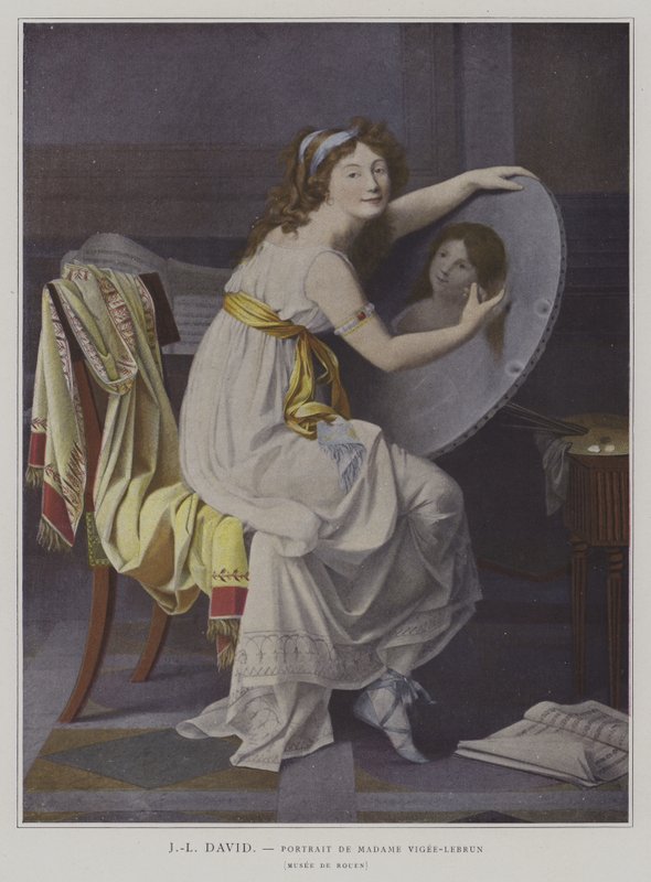 Portrait de Madame Vigée-Lebrun - after Jacques Louis David