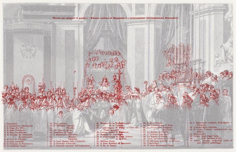 Le Couronnement de Napoléon comme Empereur des Français à Notre-Dame de Paris, 1804 - after Jacques Louis David