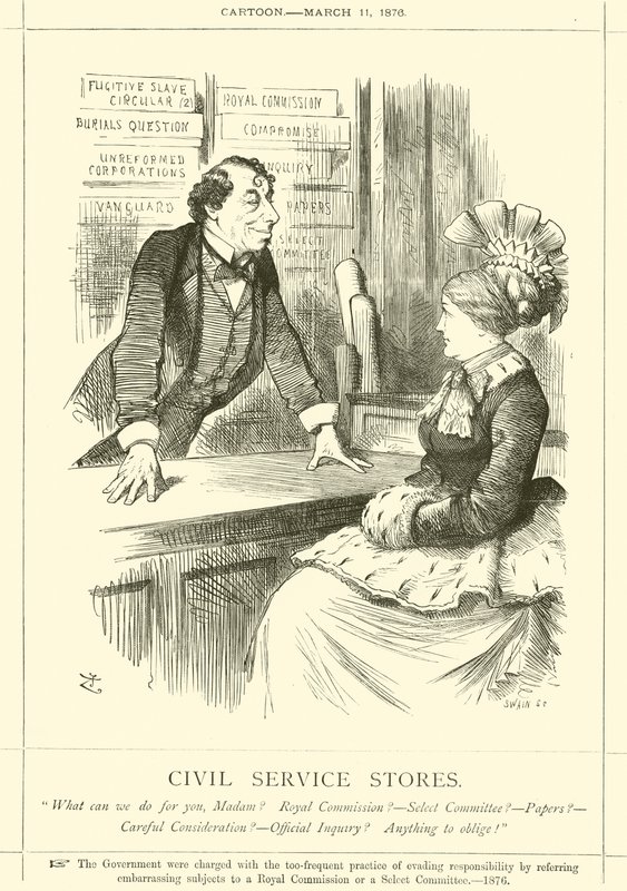 Magasins de la fonction publique - after John Tenniel