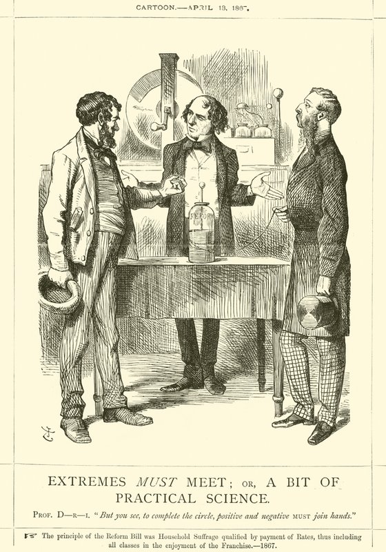 Les extrêmes doivent se rencontrer; ou, un peu de science pratique - after John Tenniel