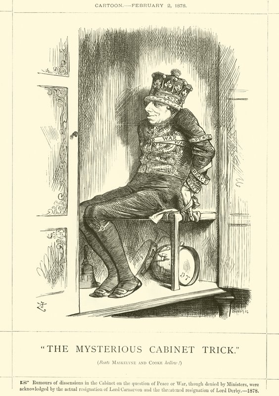 Le tour de cabinet mystérieux - after John Tenniel