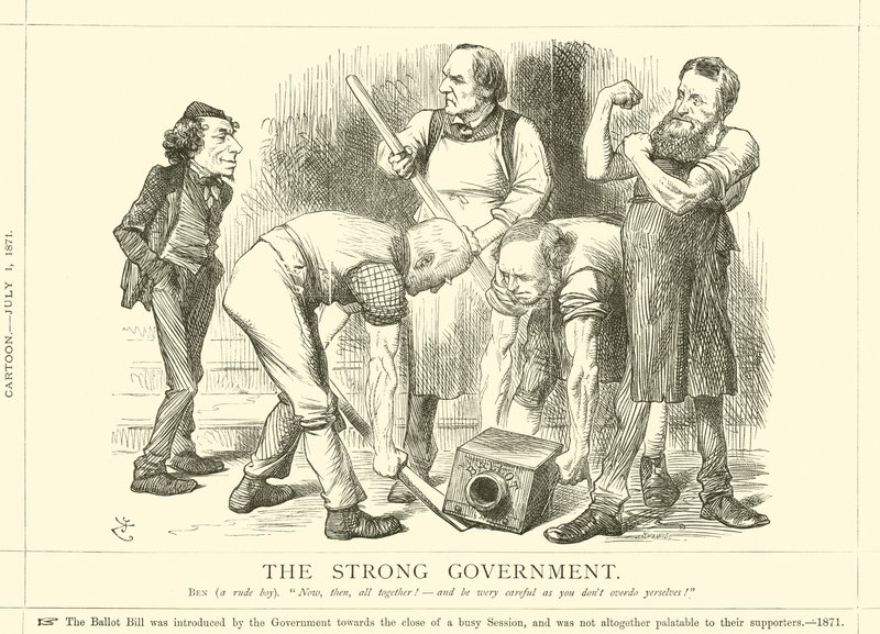 Le gouvernement fort - after John Tenniel