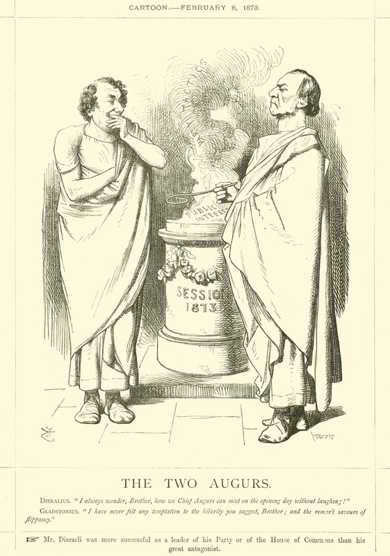 Les deux augures - after John Tenniel