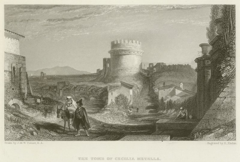 Le Tombeau de Cecilia Metella - after Joseph Mallord William Turner