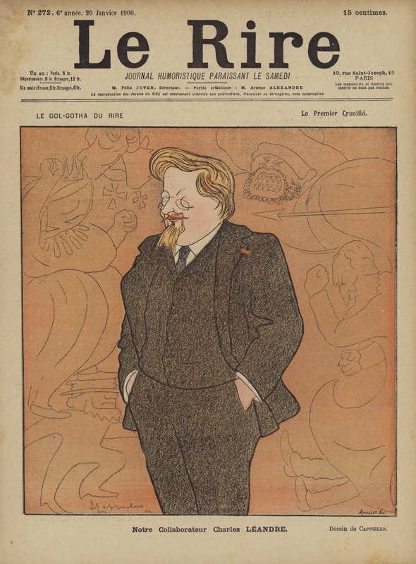 Charles Leandre, Illustration pour Le Rire - after Leonetto Cappiello
