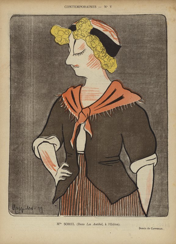 Mlle Sorel, Illustration pour Le Rire - after Leonetto Cappiello