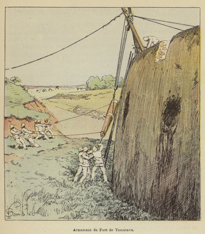 Armement du Fort de Tamatave - after Louis Charles Bombled