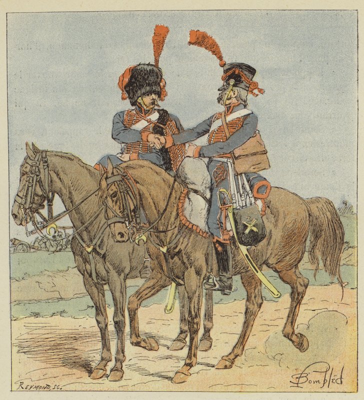 Artillerie à cheval de la garde et de la ligne - after Louis Charles Bombled