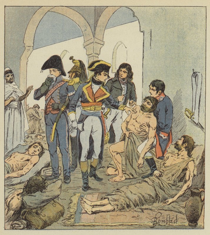 Bonaparte visite les pestiférés de Jaffa - after Louis Charles Bombled