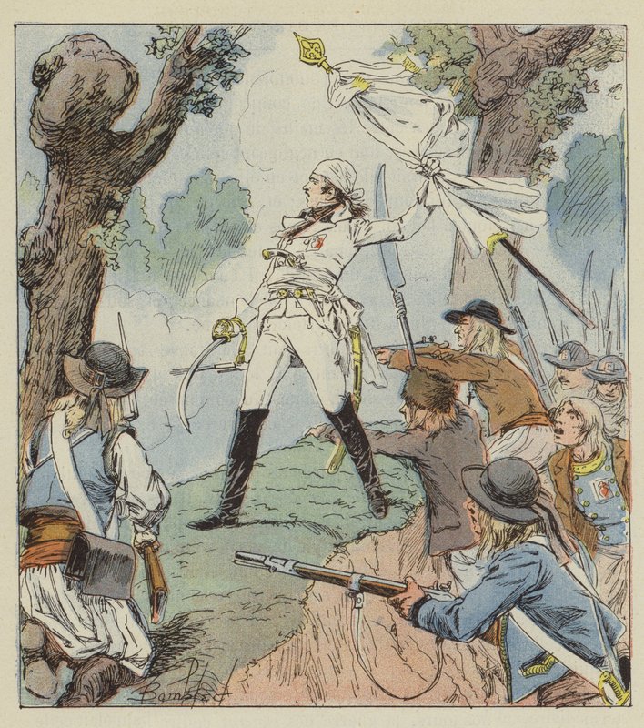 Charette est le véritable héros de la guerre de Vendée - after Louis Charles Bombled