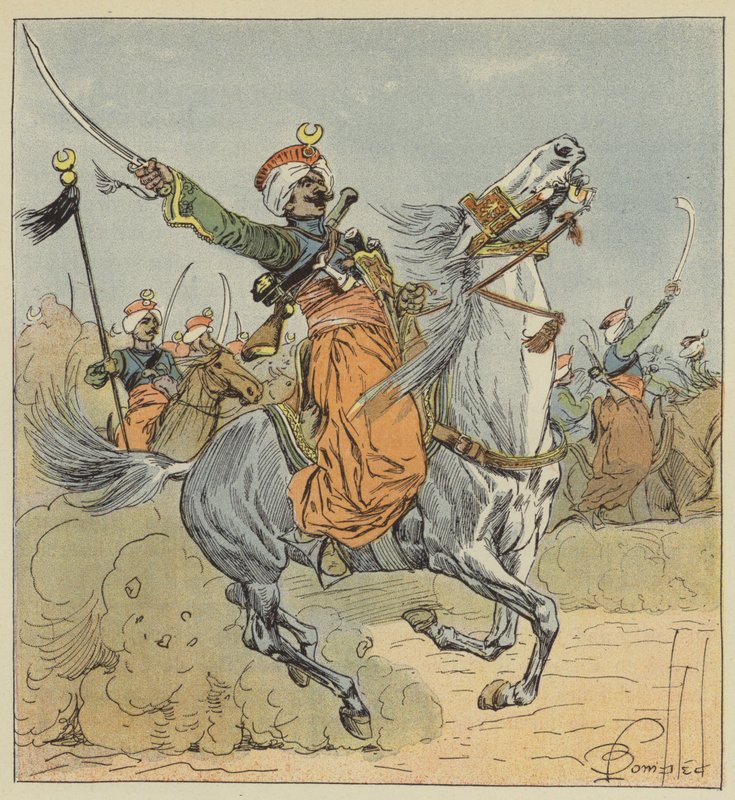 Garde impériale, Mameluck, Escadron attaché au régiment de chasseurs à cheval - after Louis Charles Bombled