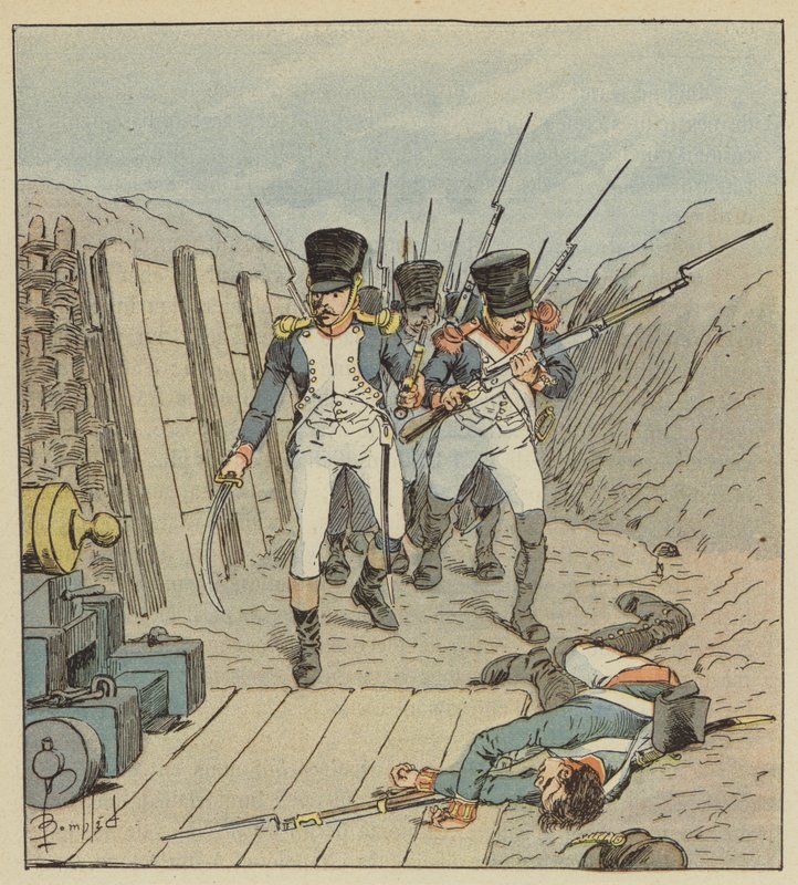 Le capitaine de Chambure, le chef de cette célèbre compagnie, etc - after Louis Charles Bombled