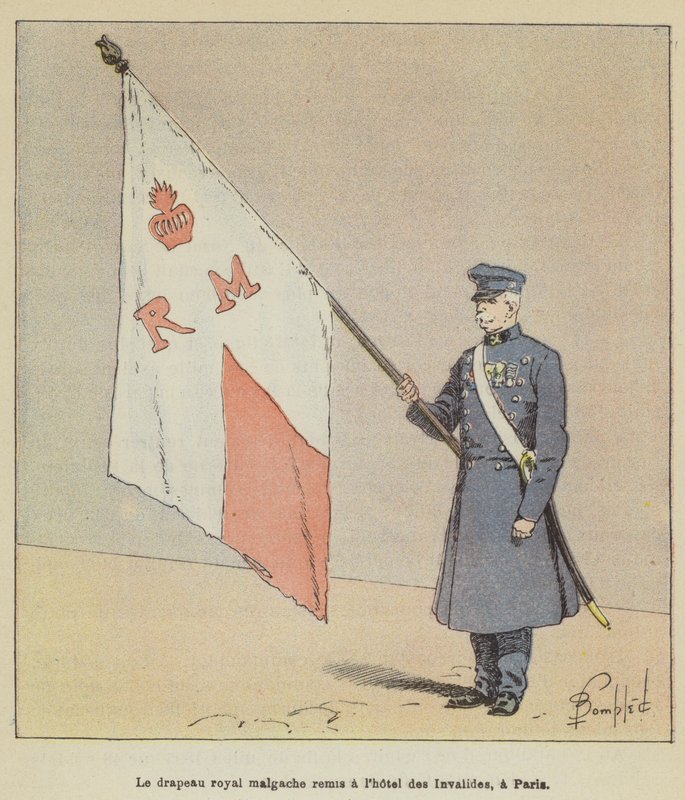 Le drapeau royal malgache remis à l