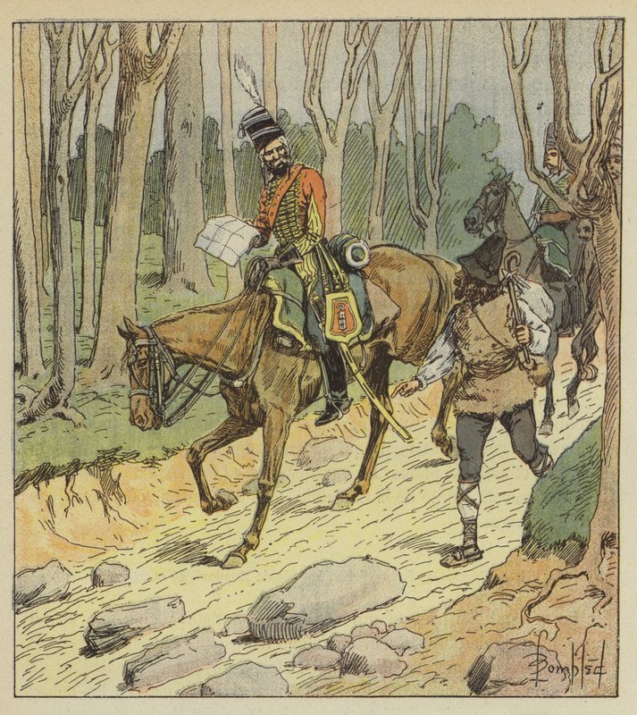 Le général Stengel était un excellent officier de hussards - after Louis Charles Bombled