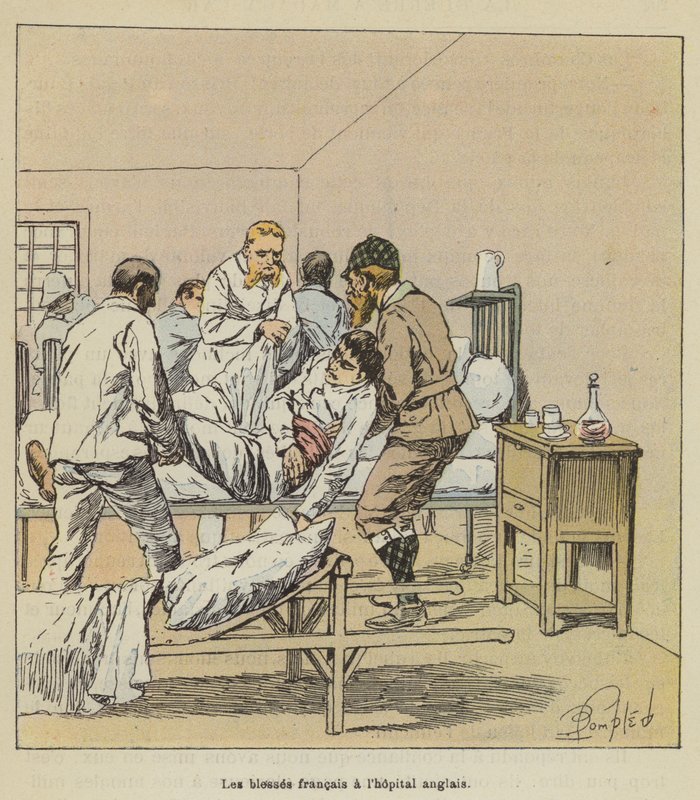 Les blessés français à l