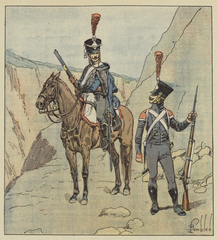 Les provinces limitrophes des Turcs avaient des régiments croates - after Louis Charles Bombled