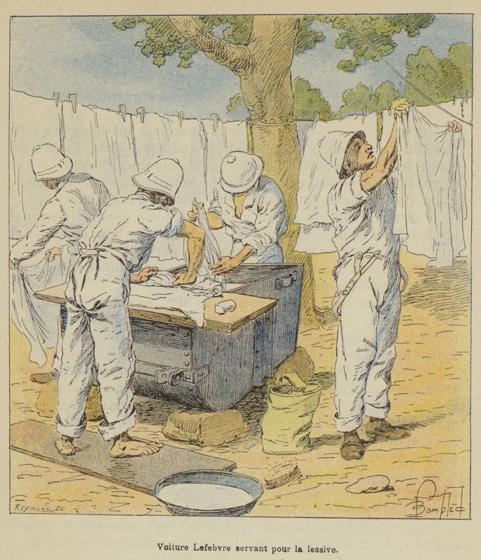 Voiture Lefebvre servant pour la lessive - after Louis Charles Bombled