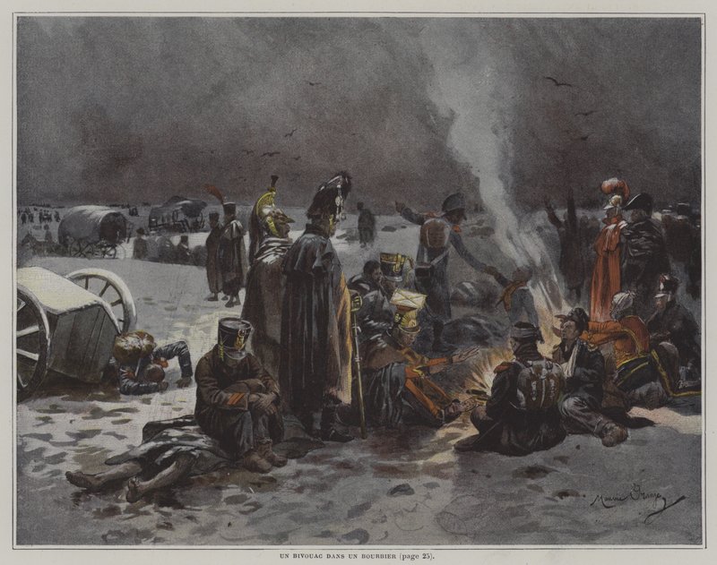 Un bivouac dans un bourbier - after Maurice Henri Orange