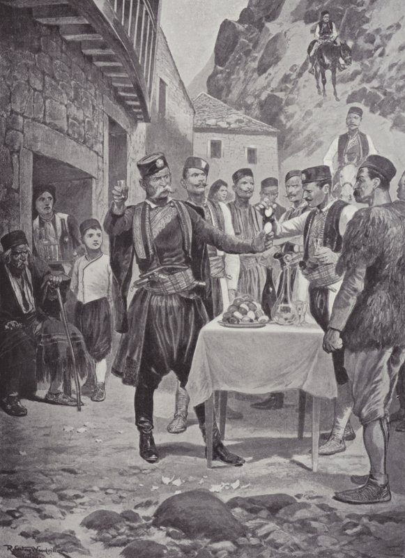 Une coutume de Pâques monténégrine - after Richard Caton II Woodville
