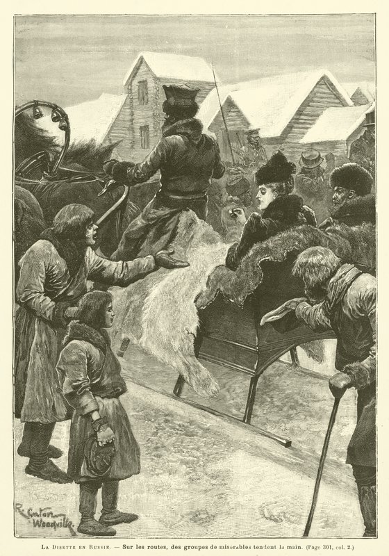 La disette en Russie - after Richard Caton II Woodville