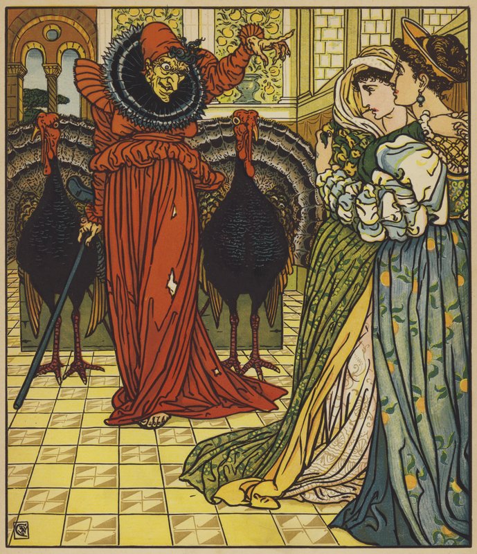 Apparition de la fée du désert - after Walter Crane