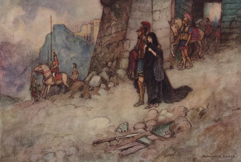 Geoffrey Chaucer, Troïlus et Criseyde - after Warwick Goble