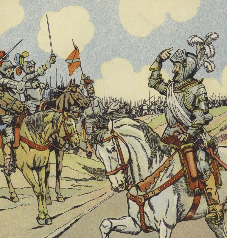Le Roi Henri IV de France à la Bataille d