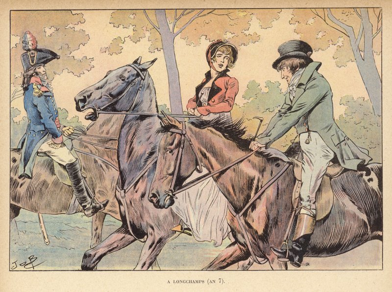 À Longchamps (Année 7) - pseudonym for Onfray de Breville Jacques Job