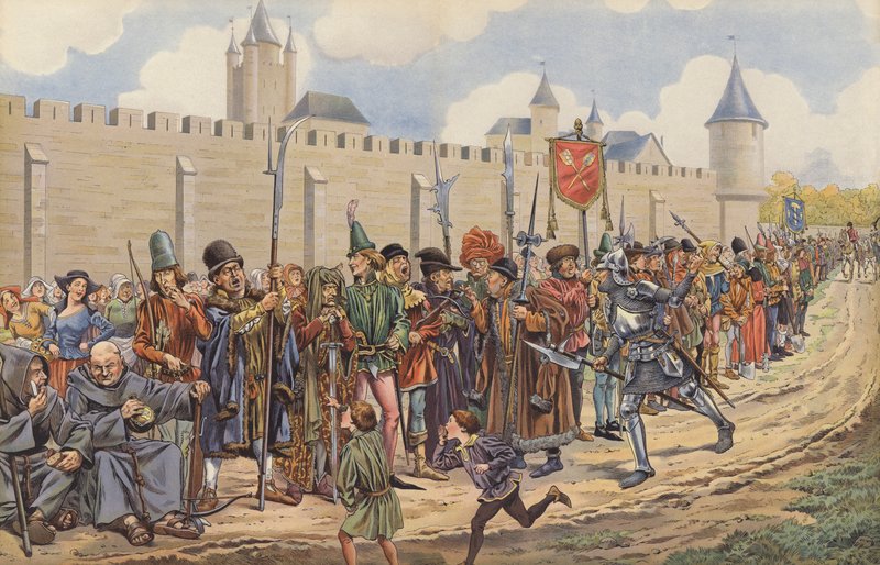 Louis XI leva une armée parmi les citoyens de Paris - pseudonym for Onfray de Breville Jacques Job