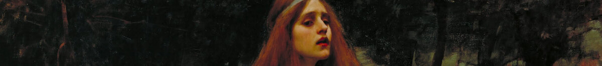 La Dame de Shalott (John William Waterhouse), Detail: Gesicht der Lady