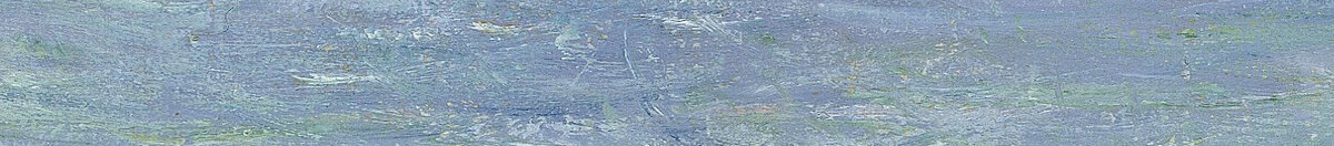 Route à La Cavée, Pourville (Claude Monet), Detail: Meerblick zwischen den Hängen