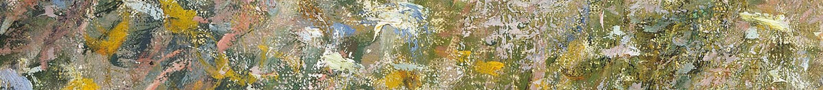 Route à La Cavée, Pourville (Claude Monet), Detail: Blühender Wiesenhang