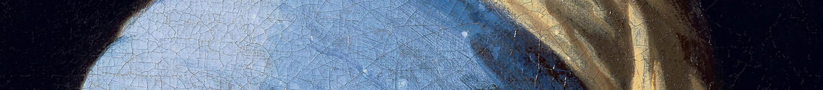 La Jeune Fille à la perle (Jan Vermeer van Delft), Detail: Blauer Turban