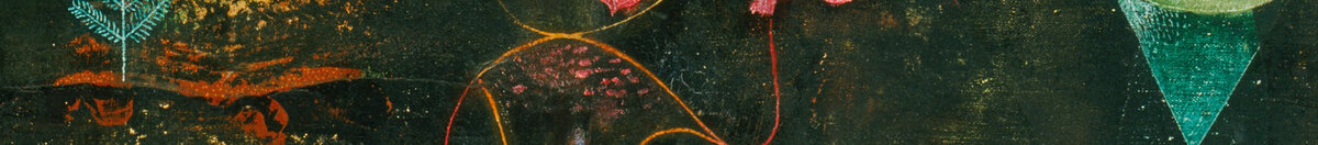 Magie des poissons (Paul Klee), Detail: Figur mit roter Hand