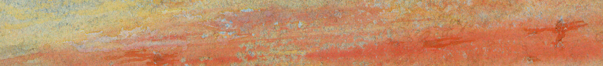 Étude de ciel (Joseph Mallord William Turner), Detail: Glühende Wolkenbänder
