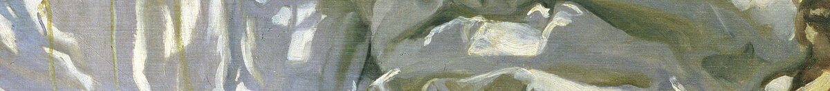Raccommodage de la voile, 1896 (Joaquín Sorolla), Detail: Weißes Segeltuch