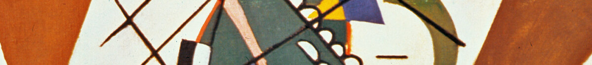 Lignes qui se croisent, 1923 (Wassily Kandinsky), Detail: Braunes Dreieck mit Formenfeld