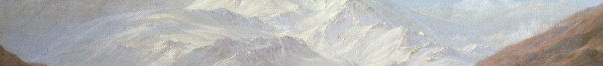 Le Cœur des Andes (Frederic Edwin Church), Detail: Schneegipfel Chimborazo