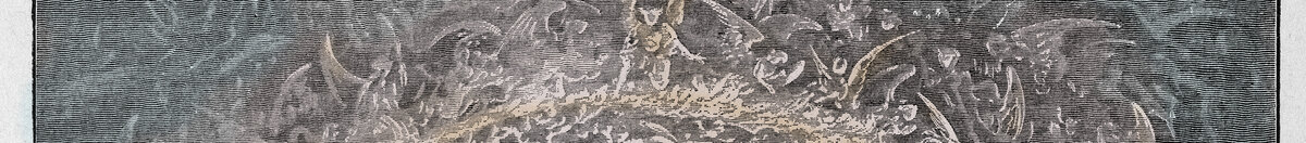 Paradis, chant 31 : La sainte multitude forme une rose dans l'empyrée (Gustave Dore), Detail: Oberer Engelskranz