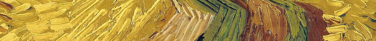 Champ de blé aux corbeaux (Vincent van Gogh), Detail: Gabelung des Feldwegs