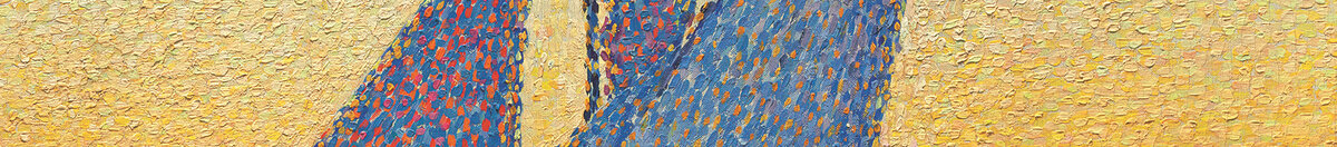Le Port au soleil couchant, Opus 236 (Paul Signac), Detail: Segel im Abendlicht