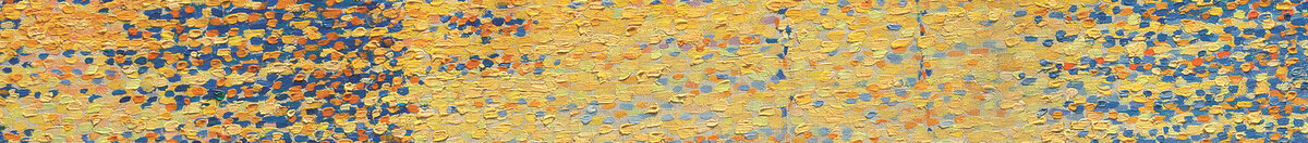 Le Port au soleil couchant, Opus 236 (Paul Signac), Detail: Goldene Spiegelungen