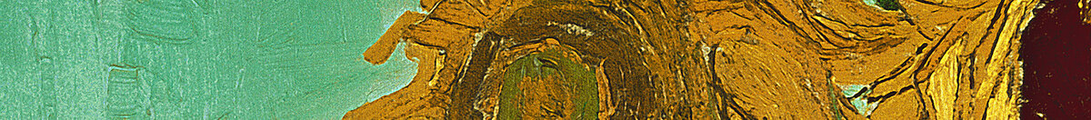 Tournesols (Vincent van Gogh), Detail: Blüte oben links