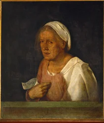 La vieille femme (peinture sur toile)